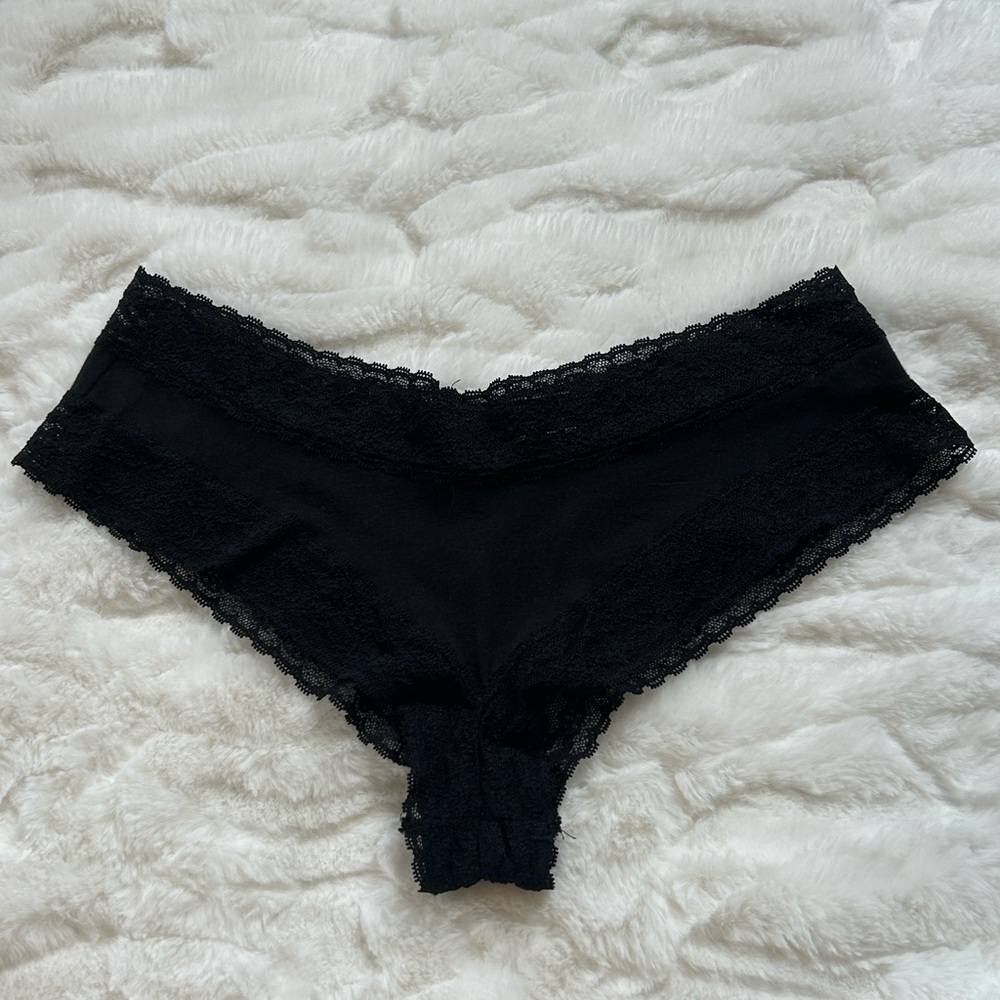 2015 Victoria's Secret Cheeky Lace Trim Panty M